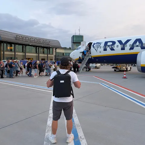 POV: everyone else is queuing for the gate lottery… and you're just vibing on the tarmac with your whole trip on your ba